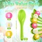 12 Pcs Luau Games Hawaiian Spoon Race Games Toy Set Luau Party Favors Tropical Summer Birthday Party Themed Ball and Spoon Race Game for Aloha Party Supplies(Green,Pineapple)